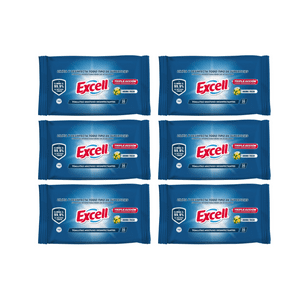 Pack 6 Toallitas Desinfectantes Excell 210 Unidades En Total