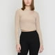 thumbnail image 3 of Polera Mujer Manga Larga Cut Out Pecho Beige Corona, 3 of 5