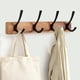 thumbnail image 1 of Perchero de pared Yangbaga de madera de acacia con 15 ganchos, 1 of 7