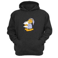 Genérico - Polerón Canguro Garfield Gris Oscuro Talla M Unisex