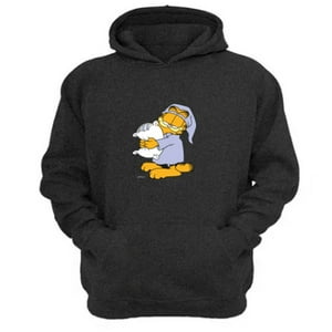 Genérico - Polerón Canguro Garfield Gris Oscuro Talla L Unisex