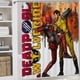 thumbnail image 5 of Deadpool y Wolverine-theme 4-Piece Shower Curtain Set with Rugs, Waterproof Bathroom Decor Set Includes Bath Mat, U-Shaped Rug, Toilet Lid Cover and Curtain with Hooks, 5 of 6