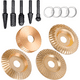 thumbnail image 1 of Juego De 4 Discos Para Tallar Madera+juego De 5 Escofinas Oro, 1 of 3