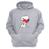 Genérico - Polerón Canguro Snoopy Gris Claro Talla Xl Unisex