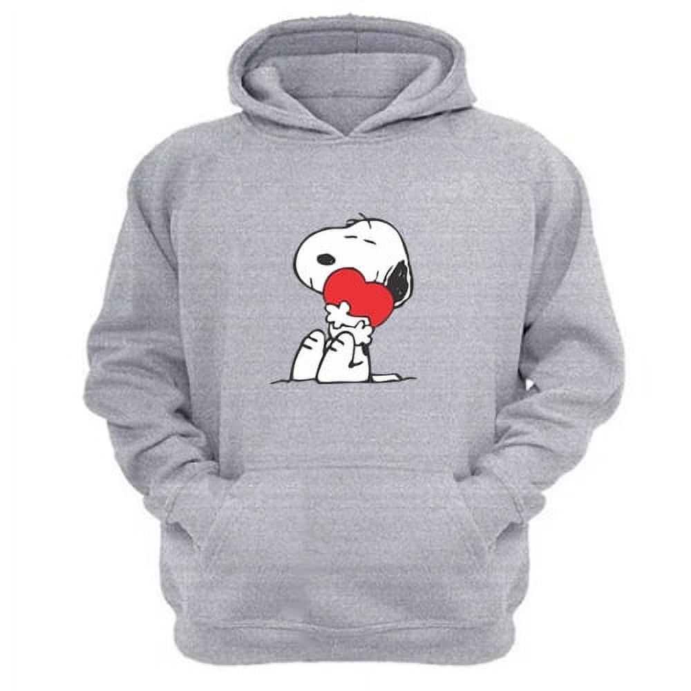 Genérico - Polerón Canguro Snoopy Gris Claro Talla Xl Unisex