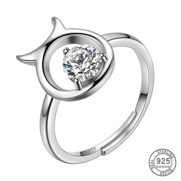 Stunning 925 Sterling Silver Constellation Ring with Zircon Adjustable Design - Perfect Gift for Women