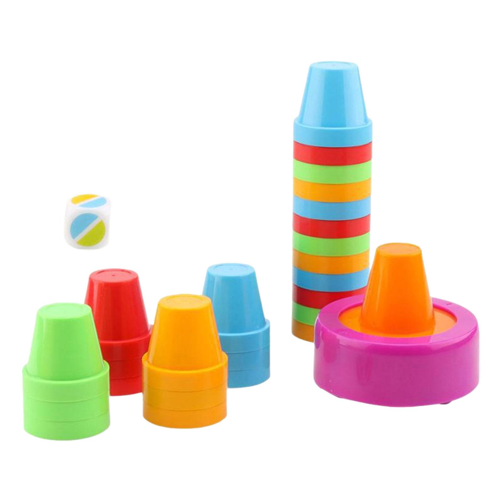 Magideal - 24 Vasos Apilables Para Bebés, Juguetes De Clasificación, Juego De Combinación Preescolar, Juego De Clasificación De Colores Montessori, Para Niños De