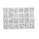 thumbnail image 1 of 1200x Cuentas De Letras Del Alfabeto Cuentas Del Alfabeto Para Fabricación De Joyas Decoración DIY Negro, 1 of 5