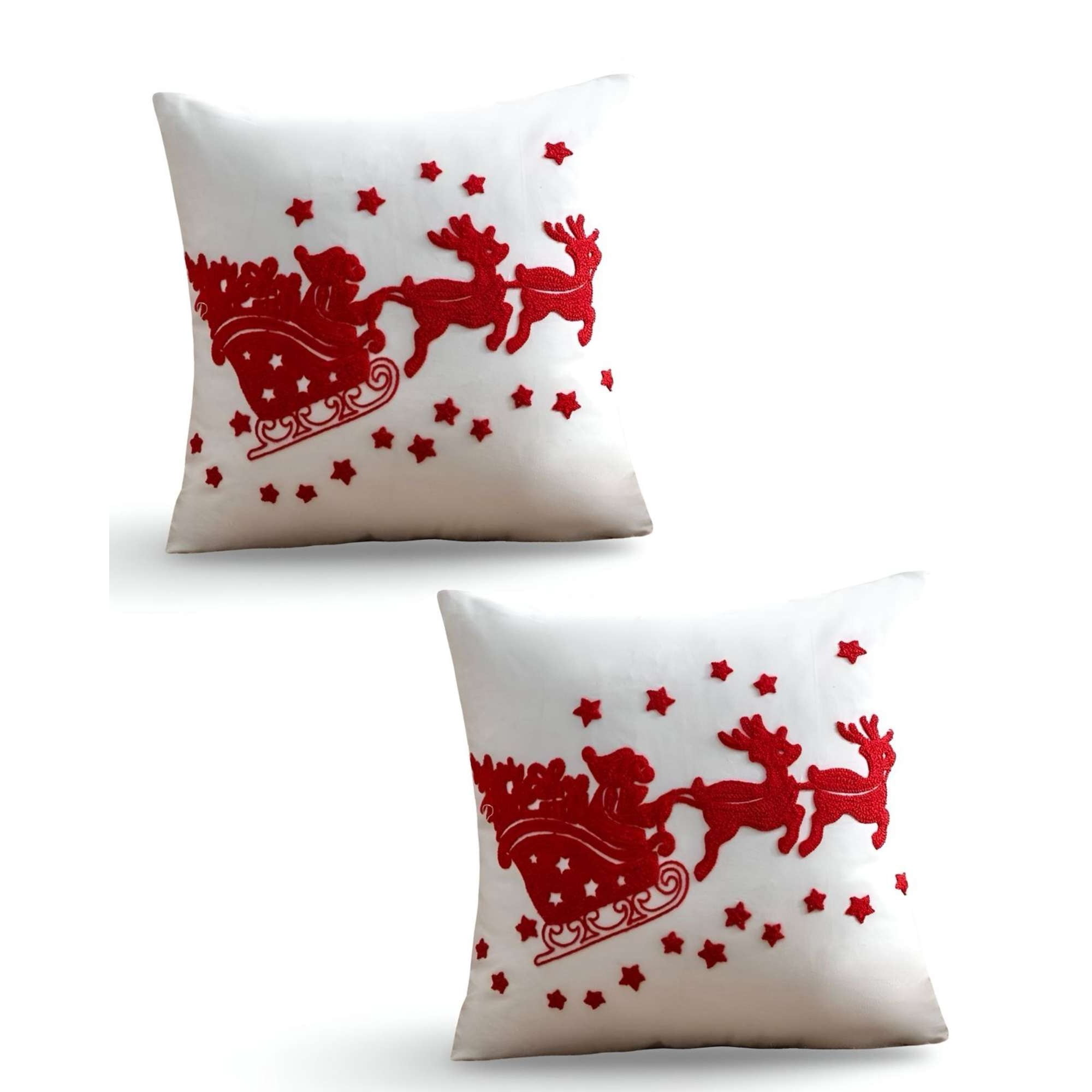 Genérico - Set De 2 Fundas De Cojin Para Navidad K16