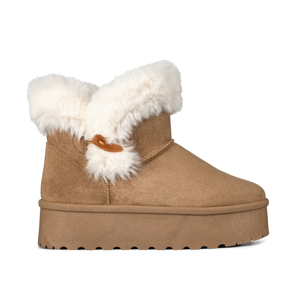 Botin Casual Mujer Pu Texil Vintage Antideslizante Weide Lt201