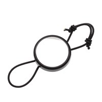 Magideal - Espejo Retrovisor De Buceo, Espejo De Buceo Con Cuerda Elástica, Espejo Retrovisor Portátil Con Engranaje Ajustable Para Hacer Snorkel Bajo El Agua. Negro