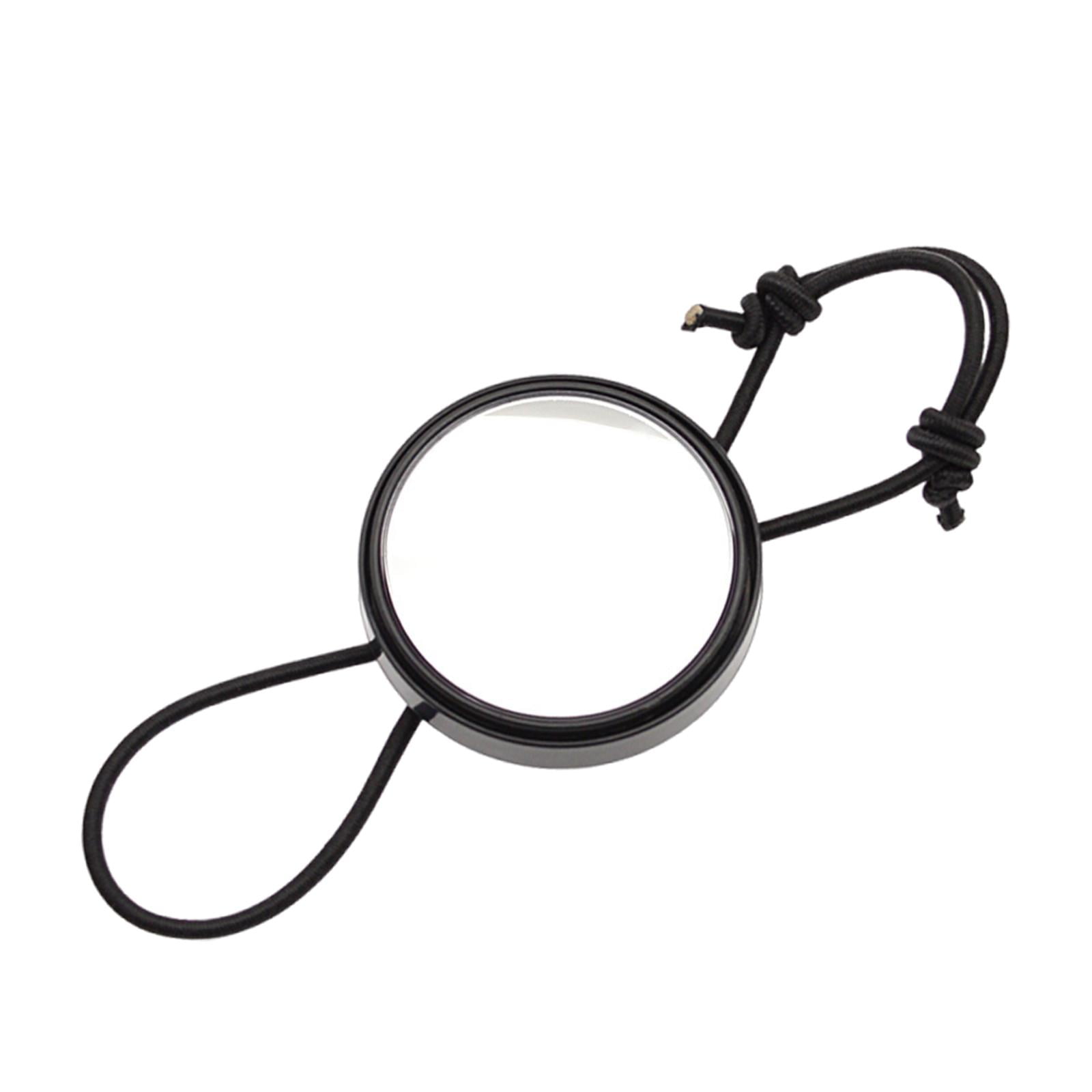 Magideal - Espejo Retrovisor De Buceo, Espejo De Buceo Con Cuerda Elástica, Espejo Retrovisor Portátil Con Engranaje Ajustable Para Hacer Snorkel Bajo El Agua. Negro