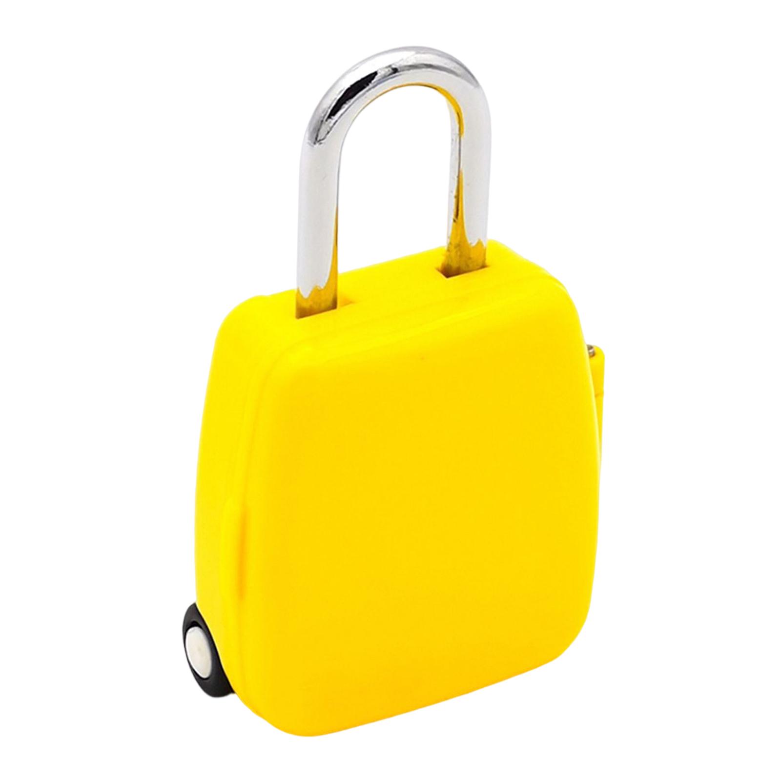 Bothyi - Cerradura De Código De Candado De Combinación Sin Llave Para La Caja De Herramientas Del Casillero De La Escuela De Gimnasia Amarillo