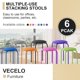 thumbnail image 5 of Taburetes VECELO 43 cm Blanco, juego de 6 apilables, 5 of 8