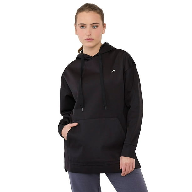 Polerón Mujer Deportivo Liviano Negro Corona