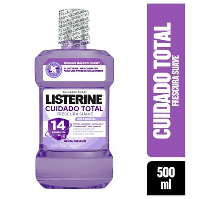 Enjuague Bucal Cuidado Total Zero Alcohol 500 Ml Listerine