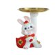 thumbnail image 4 of Estatua De Conejo Auspicioso, Figura De Animal Para Sala De Dibujo, Bandeja De Decoraciones Para El Hogar, 4 of 5