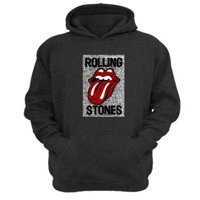 Genérico - Polerón Canguro The Rolling Stones Gris Oscuro Talla M Unisex