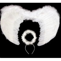 Nonstop - Alas De Ángel + Halo Aureola - Negras