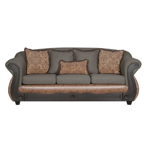 Black Factory - Sofá 3 Cuerpos Ashly Café Terracota