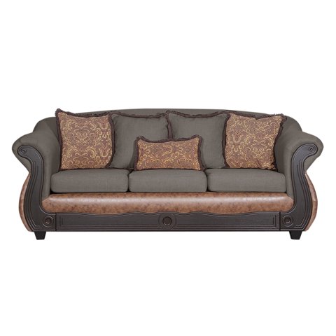 Black Factory - Sofá 3 Cuerpos Ashly Café Terracota