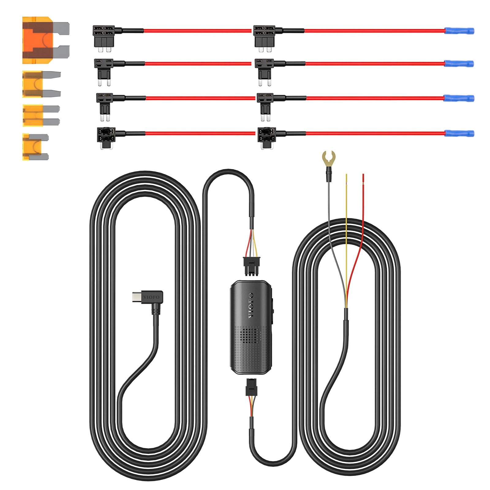 Kit De Cableado Viofo Tipo C Hk6 Con 8 Tomas De Fusibles Para A329s/a119m