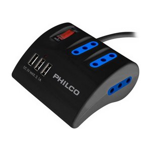 Philco - Alargador Extension De Escritorio Switch 1.5Mts Negro
