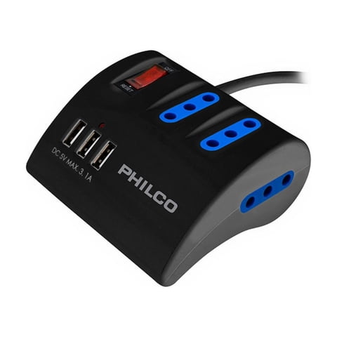 Philco - Alargador Extension De Escritorio Switch 1.5Mts Negro