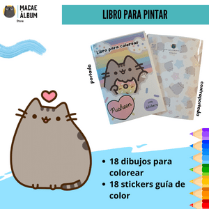 Macae - Libro Para Pintar Pusheen Con Stickers