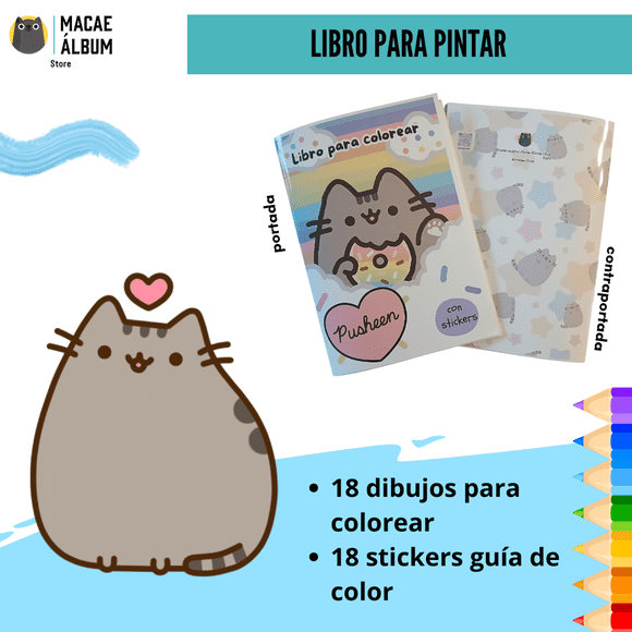 Libro Para Pintar Pusheen con stickers