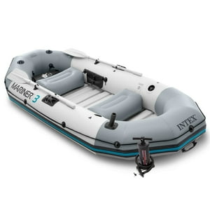 Bote Inflable Intex Mariner Para 3 Personas Con Remos De Aluminio 137Cm, 297X127X46Cm