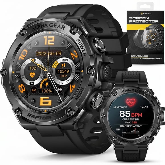Reloj inteligente ALPHAGEAR Raptor PRO 800 mAh con llamadas Bluetooth