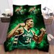 thumbnail image 1 of Milwaukee Bucks Giannis Antetokounmpo Showing Muscles Quilt Duvet Cover Set3-Piece Bedding Set, 1 of 5