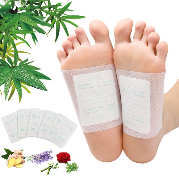 Foot Pads maguja 100 almohadillas de vinagre de bambú natural y jengibre en polvo