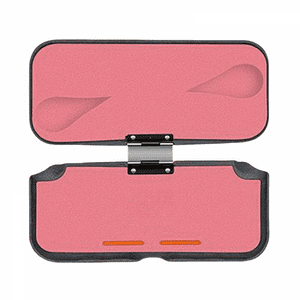 Genérico - Funda Protectora Rígida Compatible Con Nintendo Switch Lite Con Soporte Giratorio, Cierre Magnético Y Diseño A Prueba De Golpes-Rojo