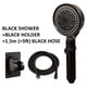 thumbnail image 1 of 1pc Shower Head, 5 Modes, Water Saving Adjustable High Pressure Shower Head, One-Key Stop Water Massage Eco Shower Head For Bathroom Accessories (Black), 1 of 3