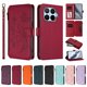 thumbnail image 3 of Funda Cartera Mariposa para [Xiaomi 17T] con Soporte y Cremallera Rojo, 3 of 6