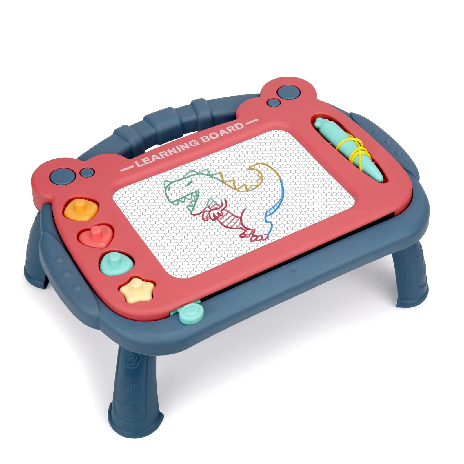 Tablero De Dibujo Magnético Hcfjeh Para Niños De 1 A 3 Años, Azul