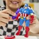 thumbnail image 5 of Figura de acción Marvel MixMashers Capitán América de 13 cm con Acc, 5 of 9