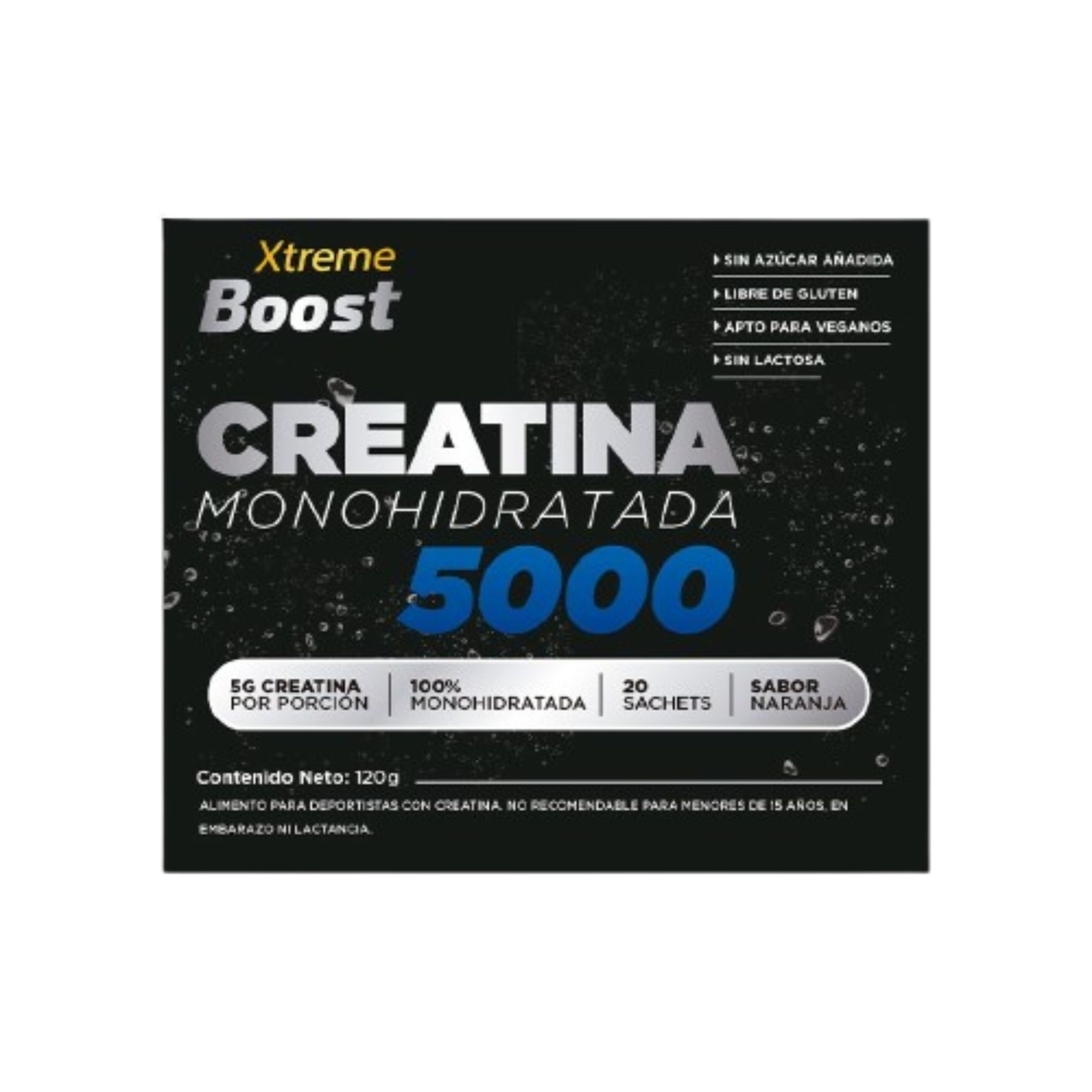 Suplemento Creatina 5g Sabor Naranja 20 Un Xtreme Boost