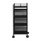 thumbnail image 4 of Carro De Almacenamiento Estantes De Almacenamiento De Ba?o Carro Rodante Cocina 3 Niveles Y Negro, 4 of 5