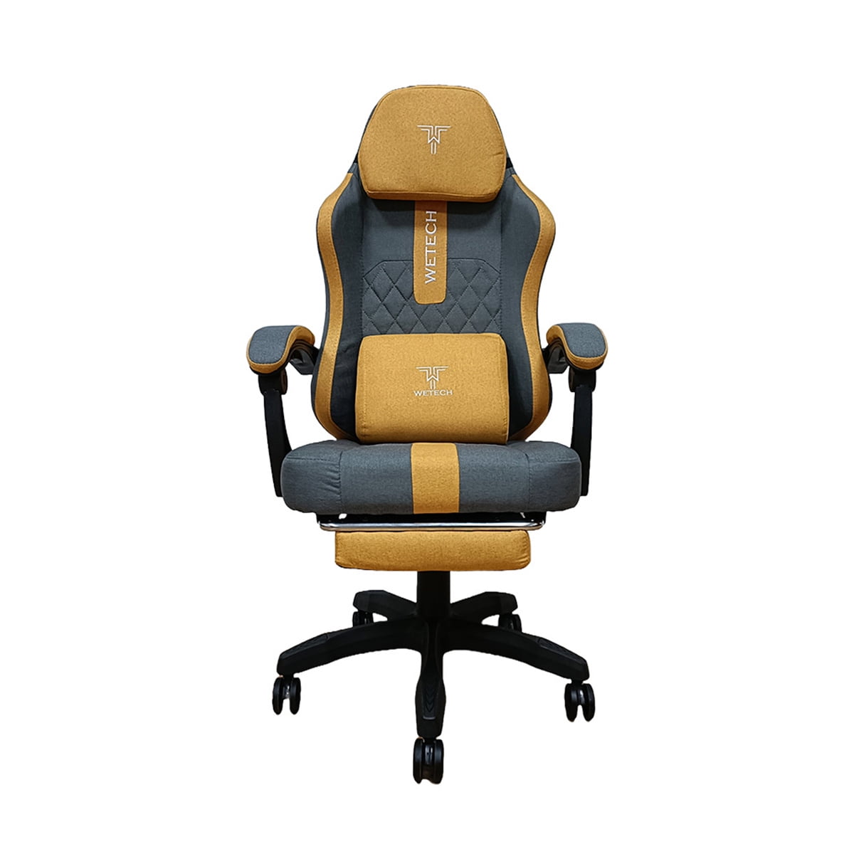 Silla Gamer Wetech Color Naranjo/negro Modelo Ls-1118