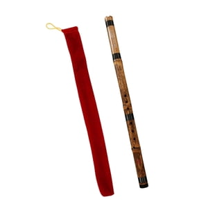 Magideal - Flauta De Bambú China Instrumentos De Viento Viento De Madera Fácil De Aprender Regalo Portátil Flauta De Madera Flauta Vertical Para Niños Principian Afinación En Madera G