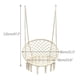 thumbnail image 3 of Silla Hamaca Colgante Tejida Café Macrame, 3 of 3