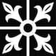 thumbnail image 1 of Decomural Square Fleur De Lis French Flower WS-18086, 1 of 2