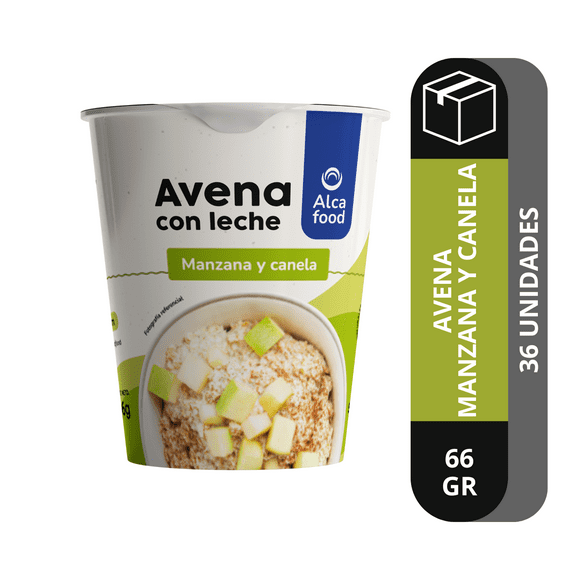 Vasos de Avena Manzana 36X 66 Gr
