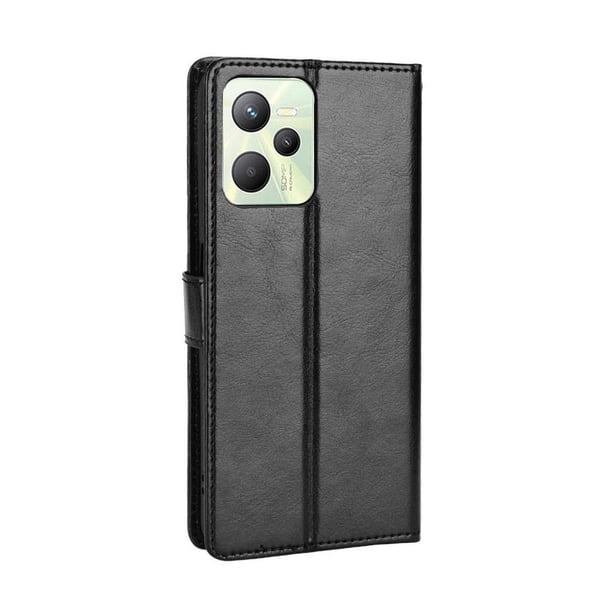 Funda tipo libro para Realme C35, cartera todo‑en‑uno, funda multifuncional con tarjetero y correa de muñeca desmontable