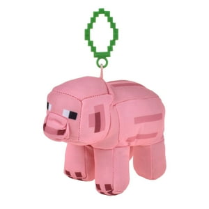 Peluche Minecraft Cerdo Con Clip Para Mochila