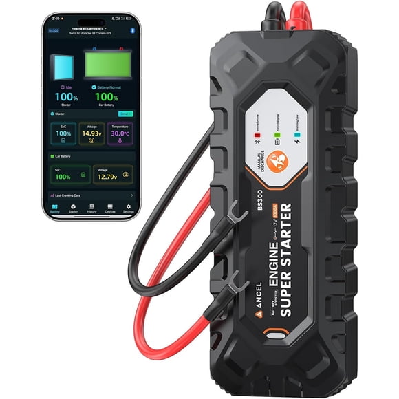 Arrancador Super ANCEL BS300 1000A 12V Conexión Permanente