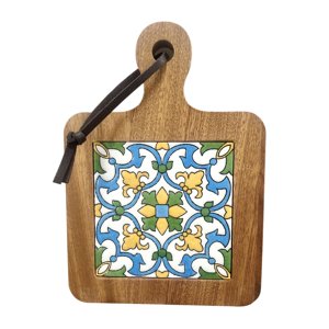 Magideal - Tapete Para Ollas Con Azulejos De Madera, Resistente Al Calor, Decoración Del Hogar, Manteles Individuales De Madera, Tapete Para Tazas, Protección De D